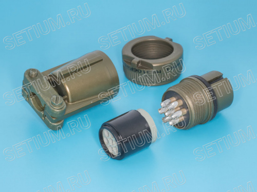 Разъём Amphenol серии MS  7 контактов, гнездо на кабель MS3106E-14S-A7S фото 2