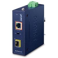Промышленный компактный медиаконвертер 1 порт PoE 1Гб/с + 1 SFP слот 1Гб/с