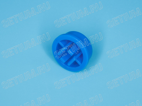 Колпачок круглый для тактовой кнопки, синий фото 5