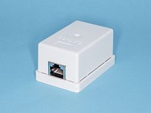 TJC-5SK Розетка компьютерная, 1 порт RJ-45 кат. 5е, тип KRONE, экранированная, белая